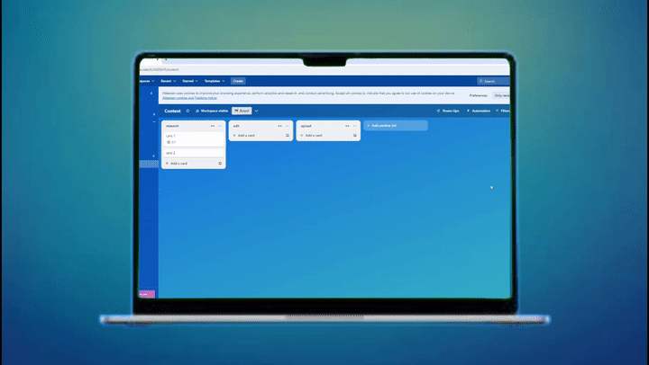 GIF: Crear fechas en Trello